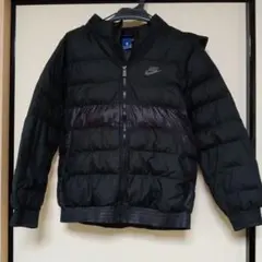 Nike ブラック ダウンコート　Lサイズ　フード取り外し可能