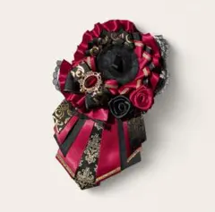 痛ロゼット　痛バッグ　赤系　ワインレッド　黒　推し活　推し事