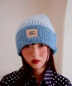 完売 common gull products. 記憶の中のガルニット帽 ブルー