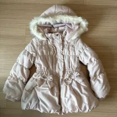 アクシーズファムキッズ　ベビーピンク　中綿コート 120cm