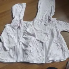 mezzo piano 姉妹お揃い薄手パーカー(120cm＆100cm)