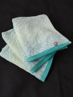 即決 今治タオル ラ・マリエ フェイスタオル 3枚 グリーン 無双 新品