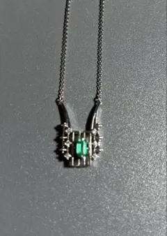 Au750 エメラルド ダイヤモンド ペンダント - メルカリ