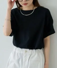 PUAL CE CIN （ピュアルセシン） 汗シミ防止ワンポイントロゴTシャツのサムネイル