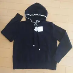 ROSIEE ブラック フード付きニット 新品タグ付き