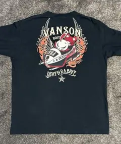 VANSON×CROWS×WORST 武装戦線 コラボ 長袖Tシャツ　黒のサムネイル