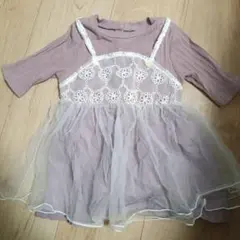 petit main レース付きチュニック 80サイズ
