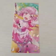 ワンダーランズ×ショウタイム 鳳えむ。箔押しイラストカード。