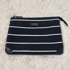 BURBERRY BLACK LABEL メンズ　クラッチバッグ ネイビー