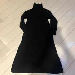 SLOBE IENA ブラック ロングニットワンピース