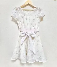 【11/29まで出品】シークレットハニー　フラミンゴ柄半袖ワンピース 即購入可能