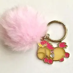ミニオンズ USJ フラッフィ ユニコーン ポンポンチャーム ファーキーホルダー