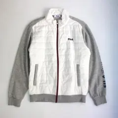 FILA フィラ ジップアップ ダウンジャケット ホワイト L