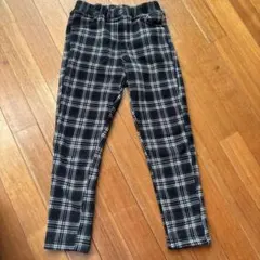 裏ボアチェック 長ズボン　130サイズ