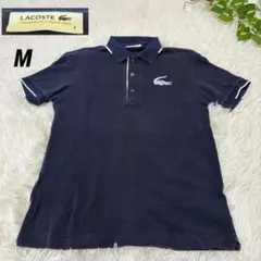 LACOSTE ラコステ ポロシャツ 半袖 ネイビー Mサイズ ワニロゴ 日本製のサムネイル