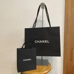 CHANELシャネル　ショップ袋　ショッパー 紙袋 黒 2枚30×24×13cm