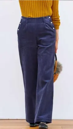 冬 ワイドパンツ