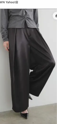 美品 vlas blomme ライトリネンツイルペンギンパンツ F ウエストゴム