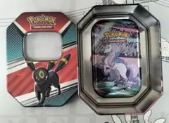 【海外限定】 ブラッキー tin缶 ポケモンカード mini tin1個付き
