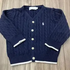 Ralph Lauren ネイビー カーディガン　70