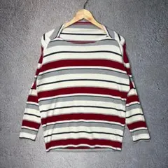 R.N.A N ボーダーTシャツ 長袖 七分丈