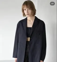 LA PEAU DE GEM relax jacket ストライプのサムネイル