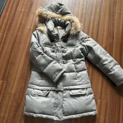 専用品ポンポネット ファー付きグレーコート