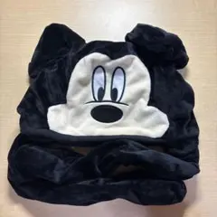 【値下げ交渉⭕️】ミッキーマウス ディズニー耳付き帽子 フリース素材