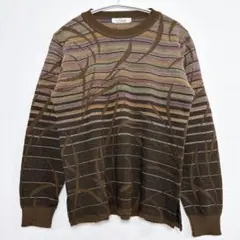 美品 Nagisa 【M~L】ストライプ ニットセーター 長袖