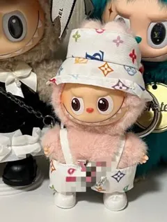 オーバーオール ２点セット Labubu イニシャルの子用【10cm】