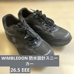 WIMBLEDON スニーカー ブラック 26.5cm EEE