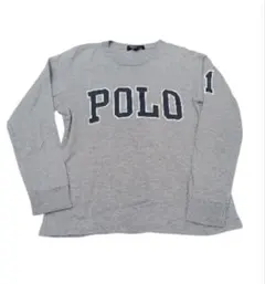 140size　POLO グレー 長袖カットソー