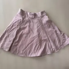 ピンクフレアスカート ひざ丈