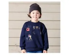 ホリデートレーナー ネイビー　クリスマス　サイズ110