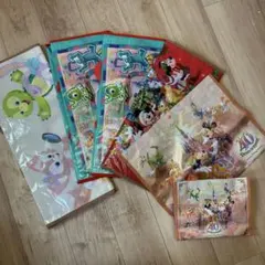 【新品未使用】ディズニー　ショッピングバッグ5枚 その他1枚　6点セット