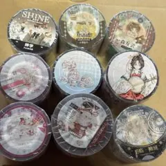 海外マステ マスキングテープ シール 獅子 人物 装飾