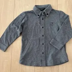 コムサイズム 　【90】　フォーマル　刺繍　アウターシャツ　グレー　長袖