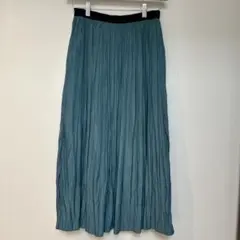 URBAN RESEARCH ITEMSプリーツロングスカート　グリーン系のサムネイル