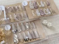 3点まとめ売り ネイルチップ つけ爪