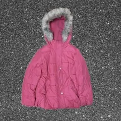 00s old GAP ファーダウンジャケット ピンク XS 短丈 y2k
