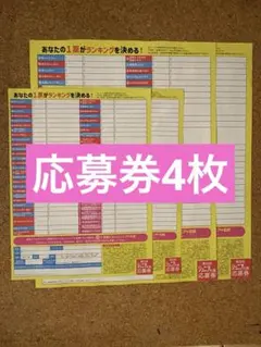 Myojoジュニア大賞 応募用紙 応募券4枚