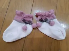アプレレクール　ベビー靴下 ピンク