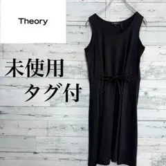 ☆未使用・タグ付☆セオリー　リネンノースリーブワンピース　ドローコード　キャリアのサムネイル