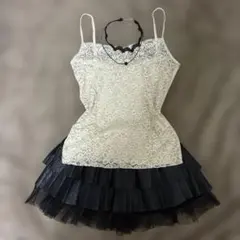 総レース キャミソール　y2k 姫ガール　フェアリーグランジ　coquetteのサムネイル