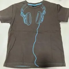 next ヘッドホン柄 Tシャツ ブラウンのサムネイル