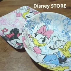 Disney STORE 도널드 & 데이지 그릇 2장