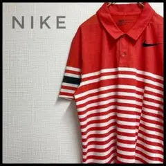 NIKE GOLF ポロシャツ 半袖 ゴルフウェア ボーダー トップスのサムネイル