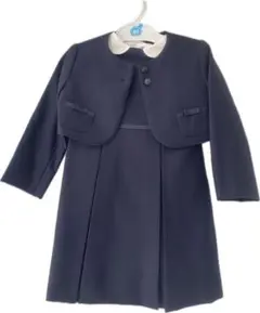 familiar ネイビー フォーマル　アンサンブルシャツセット100センチ