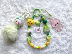 ラブブ☆キーホルダー【緑】