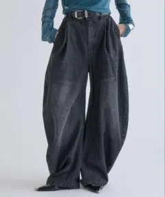 The Frankie Shop wide denim gray - メルカリ